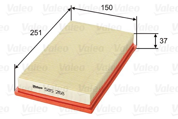 VALEO Luftfilter 585268 VALEO 585268 Subaru Justy G3X Luftfilter til en rimelig pris