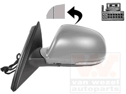 VAN WEZEL Buitenspiegel 7636807 Zijspiegel VAN WEZEL FABIA 7636807 goedkoop