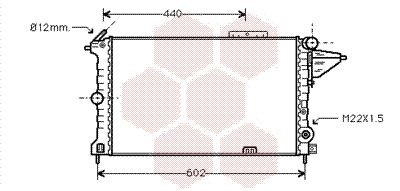 VAN WEZEL Radiator, motorkjøling 37002119 37002119 Radiator OPEL VIVARO VAN WEZEL