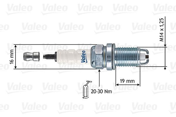VALEO Tennplugg 246850 246850 Tennplugger LADA 1200-1600 VALEO