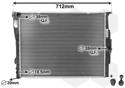 VAN WEZEL Radiateur 06002291 prijs Radiateur, koelvloeistof BMW E88 06002291 VAN WEZEL