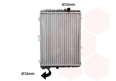 VAN WEZEL Radiateur 03002002 VAN WEZEL 03002002 Radiator Audi 80 B2 prijs