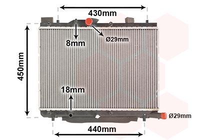 VAN WEZEL Chladič motora 52002122 VAN WEZEL 52002122 Chladič motora Dzire III cena