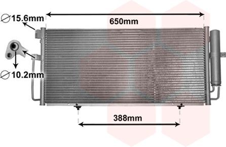 VAN WEZEL Air conditioning condenser 51005078 SUBARU SUMO VAN WEZEL ac condenser 51005078