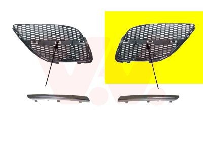 VAN WEZEL Kylargrill 3323511 Byta Kylargrill Nissan Sunny N13 Sedan kostnad VAN WEZEL 3323511