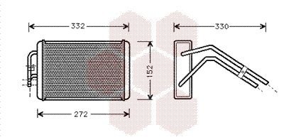 VAN WEZEL Radiateur de chauffage 18006291 18006291 VAN WEZEL Radiateur de chauffage Ford pas cher