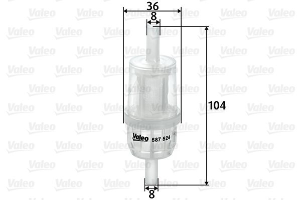 VALEO Bränslefilter 587524 587524 VALEO dieselfilter Mercedes AMG GT