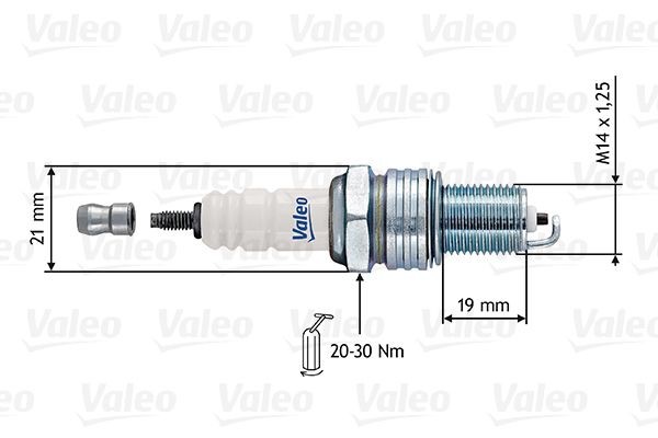 VALEO Spark plug 246912 Porsche 928 VALEO spark plugs 246912