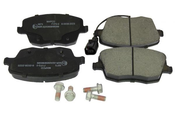 MAPCO Kit pastiglie freni 6875 6875 Pastiglie freno sportive MAPCO Seat