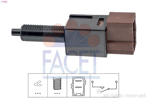 FACET Bremselysbryter 7.1265 FACET 7.1265 Bremselysbryter NISSAN BLUEBIRD hva koster