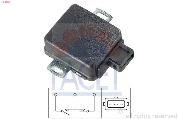FACET Spjällägesgivare 10.5066 10.5066 FACET sensor gasspjäll CITROЁN C4