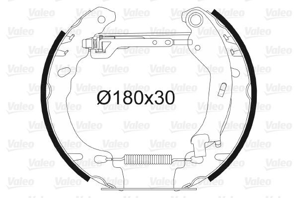 VALEO Σετ φρένων, ταμπουρόφρενα 554850 554850 Σετ φρένων, ταμπουρόφρενα LAND ROVER RANGE ROVER EVOQUE VALEO