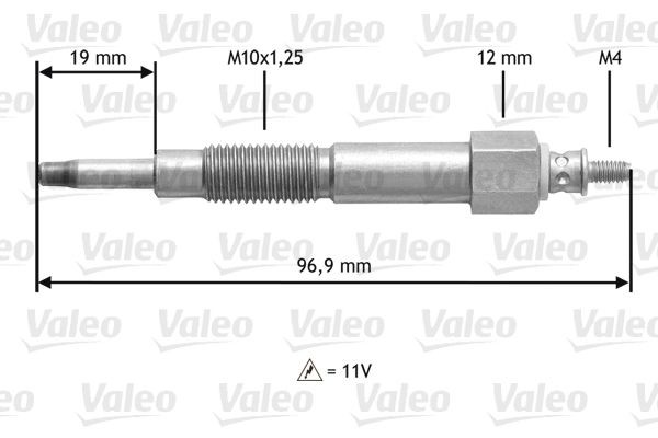 VALEO Προθερμαντήρας 345161 VALEO 345161 Προθερμαντήρας Nissan Primera P11 Hatchback τιμες