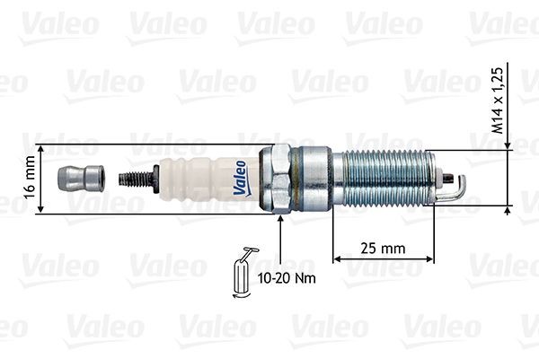 VALEO Bougie d'allumage 246890 246890 Bougie moteur MAZDA 929 VALEO