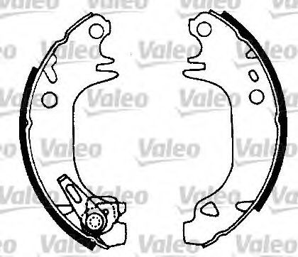 VALEO Remmenset, trommelrem 554667 Citroën JUMPER Remschijf, trommelrem VALEO 554667