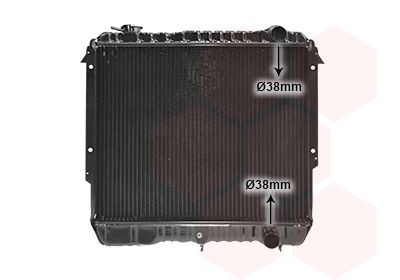 VAN WEZEL Chladič motora 21002033 21002033 Chladič motora JEEP GRAND CHEROKEE VAN WEZEL