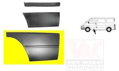 VAN WEZEL Πόρτα, αμάξωμα 1895175 VAN WEZEL 1895175 Πόρτες / εξαρτήματα Transit Mk3 Φορτηγό πλατφόρμα/Σασσί (VE6) τιμες