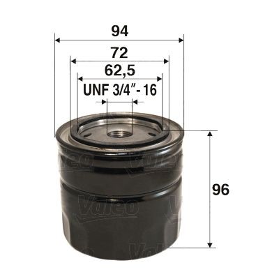 VALEO Oliefilter 586047 VALEO 586047 Oliefilter