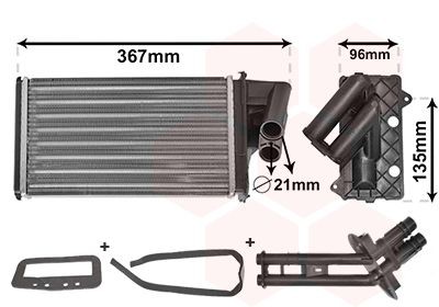 VAN WEZEL Heater matrix 43006203 VAN WEZEL 43006203 Renault Laguna 1 heater core replacement