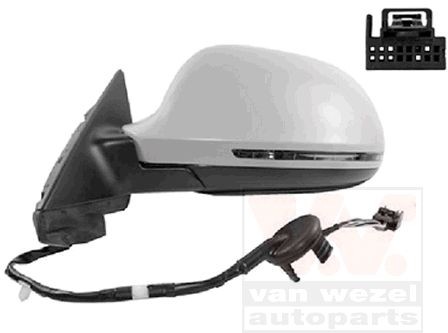 VAN WEZEL Vonkajżie spätné zrkadlo 0334805 0334805 Spätné zrkadlo AUDI Q2 VAN WEZEL