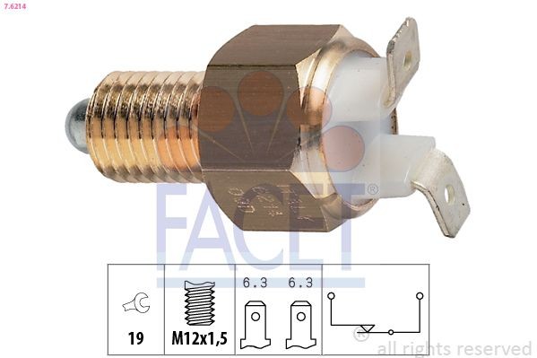 FACET Kontakt, baklygte 7.6214 Baklyskontakt FACET Porsche MACAN 7.6214