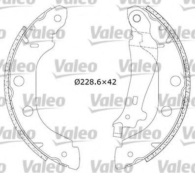 VALEO Kit de freins, freins à tambours 554770 554770 Freins à tambour VALEO NISSAN JUKE