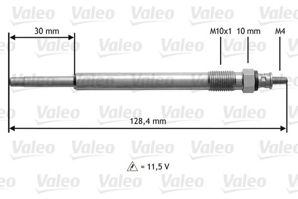 VALEO Bougie de préchauffage 345179 345179 Bougie de préchauffage VALEO LAND ROVER DISCOVERY