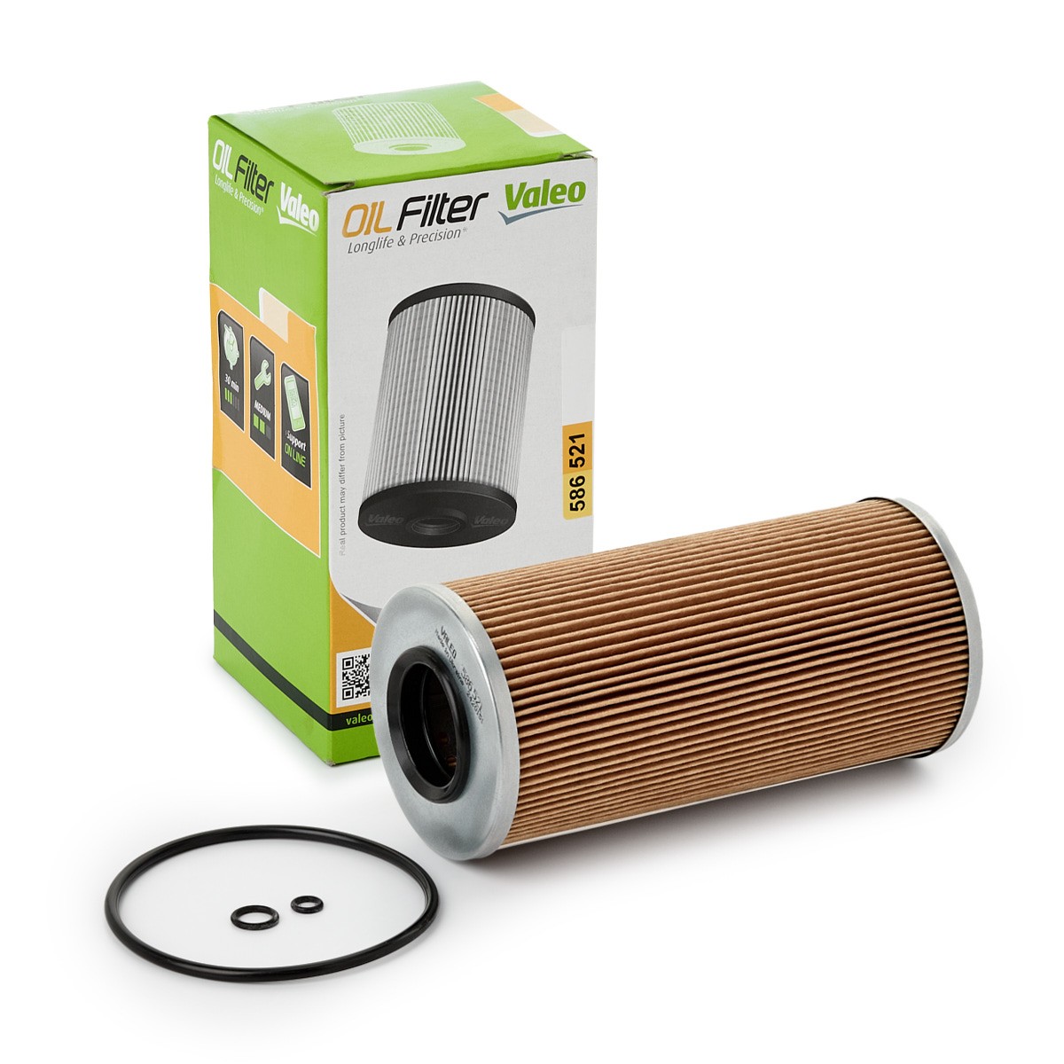 VALEO Oljefilter 586521 pris Motoroljefilter Mercedes-Benz 638 586521 VALEO