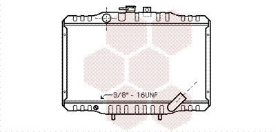 Radiador, arrefecimento do motor VAN WEZEL 32002062 VAN WEZEL 32002062: Radiador Mitsubishi L300 / DELICA 2000