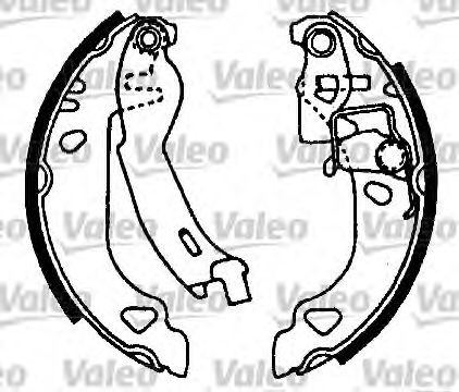 VALEO Remmenset, trommelrem 554629 Remschijf, trommelrem JAGUAR VALEO 554629