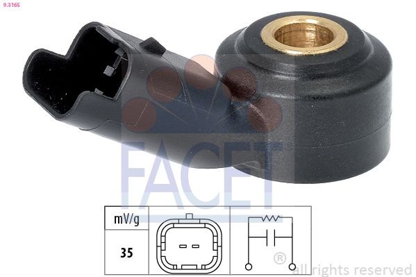 Sensore di detonazione FACET 9.3165 FACET 9.3165 costo Sensore di detonazione BMW Serie 3 2012