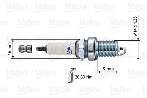 VALEO Bougie 246871 246871 Bougie HONDA PRELUDE VALEO
