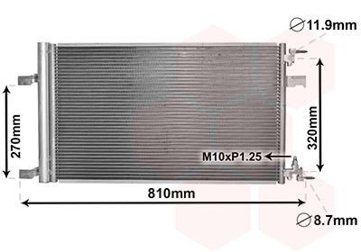 VAN WEZEL Condensor voor airco 37005499 VAN WEZEL 37005499 Airco-koeler Beretta GTZ prijs