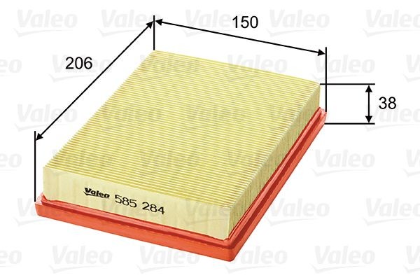 Luftfilter VALEO 585284 VALEO 585284 Luftfilter KIA OPTIMA 2018