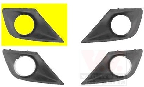 Bumper grill VAN WEZEL 4033594 VAN WEZEL 4033594 2025 PEUGEOT 207 grille replacement