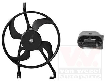 VAN WEZEL Ventilátor chladenia motora 0917745 Ventilátor chladiča VAN WEZEL Citroën SAXO 0917745