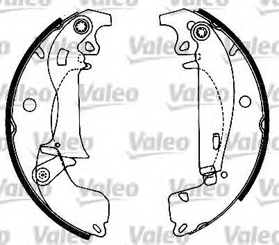 VALEO Bremsesett, trommebremse 554561 554561 Bremsesett, trommebremse OPEL MERIVA VALEO