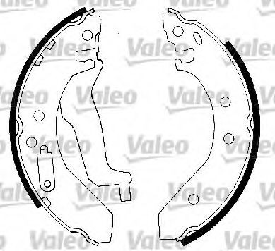 VALEO Brake Set, drum brakes 553760 VALEO 553760 HONDA Accord VI Saloon (CK, CG, CH, CF8) brake set, drum brakes replacement