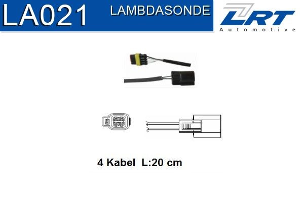LRT Adapter, lambdasonde LA021 LA021 Lambdasonde (NOx, O2) TOYOTA LAND CRUISER LRT