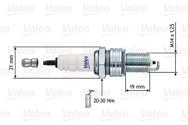 VALEO Tennplugg 246908 246908 Tennplugg MITSUBISHI SPACE WAGON VALEO
