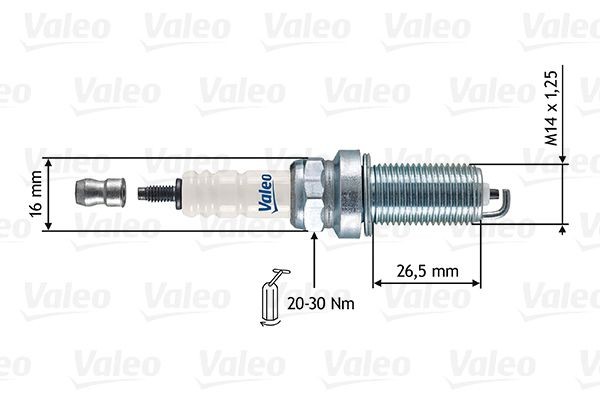 VALEO Tändstift 246865 246865 VALEO tändstift Peugeot 208