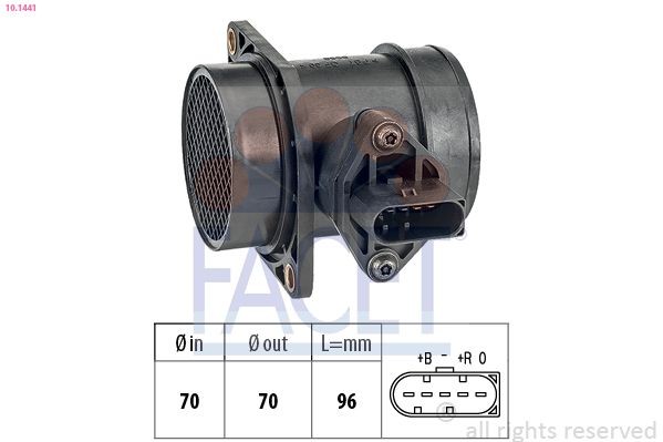 FACET Debimetro 10.1441 10.1441 Debimetro FACET Volkswagen SCIROCCO costo