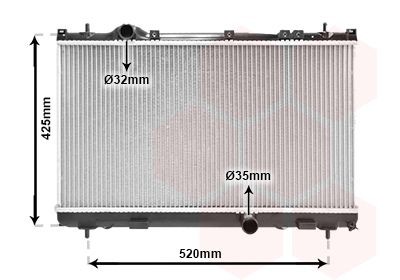 VAN WEZEL Radiatore motore 07002101 VAN WEZEL 07002101 Radiatore raffreddamento motore Ram 2500 Pick-up (DR, DH, D1, DC, DM) prezzo