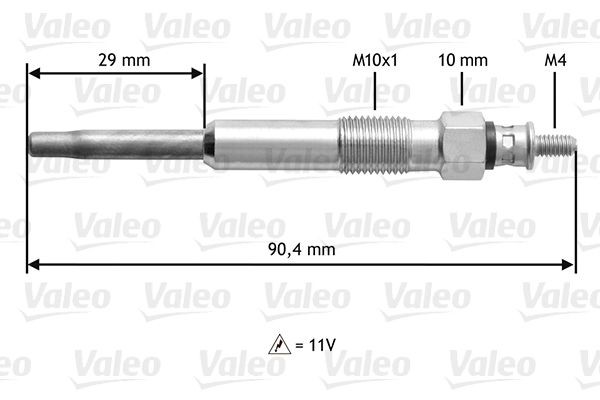 VALEO Żeraviaca sviečka 345102 Žeraviace sviečky VALEO TOURAN 345102 lacné
