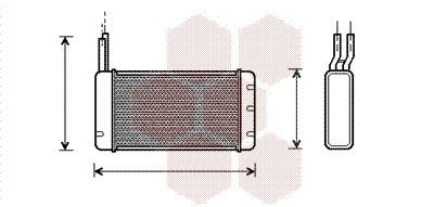 VAN WEZEL Varmeelement, kabinevarme 02006107 VAN WEZEL 02006107 Varmeveksler Maestro billig