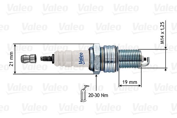 VALEO Bougie d'allumage 246862 Bougies d'allumage essence VALEO CALIFORNIA 246862 pas cher