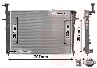 VAN WEZEL Radiators, Motora dzesēšanas sistēma 82002210 82002210 Ūdens radiatori KIA RIO VAN WEZEL