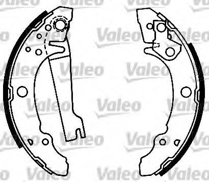 VALEO Bremsesæt, trommelbremser 553707 Bremsesæt, trommelbremser VALEO POLO 553707 billig