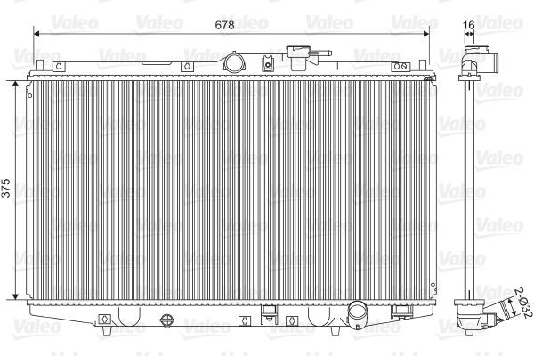 VALEO Radiateur 734716 Radiateur van de motor VALEO CITY 734716 goedkoop