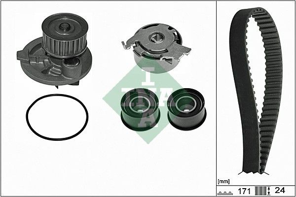 Distributieriem set + waterpomp INA 530 0358 31 INA 530 0358 31 Set, distributie CHEVROLET CAPTIVA 2018